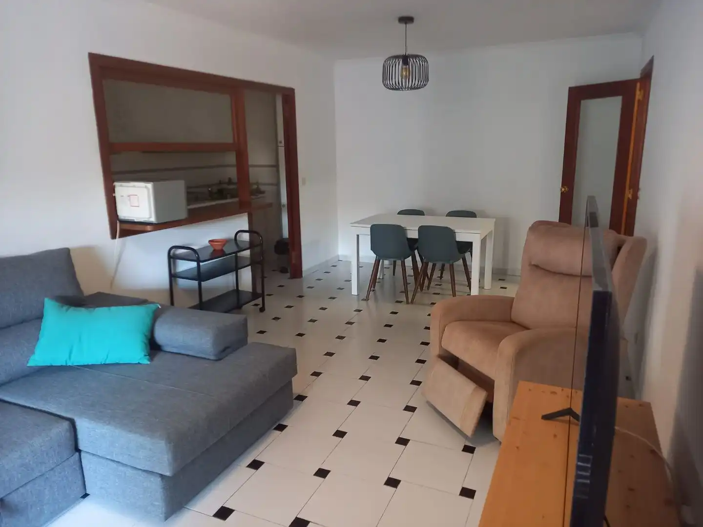 Sala de estar de Apartamento de alquiler en Moraira con Aire acondicionado, Terraza y Balcón