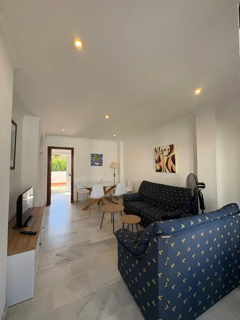 Living room of Apartments for sale in Chiclana de la Frontera  with Private garden, Terrace and Furnished