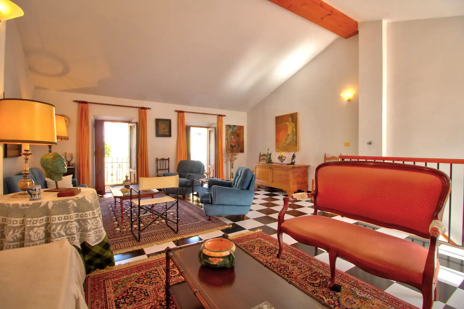 Sala d'estar de Finca rústica en venda en L'Atzúbia amb Terrassa