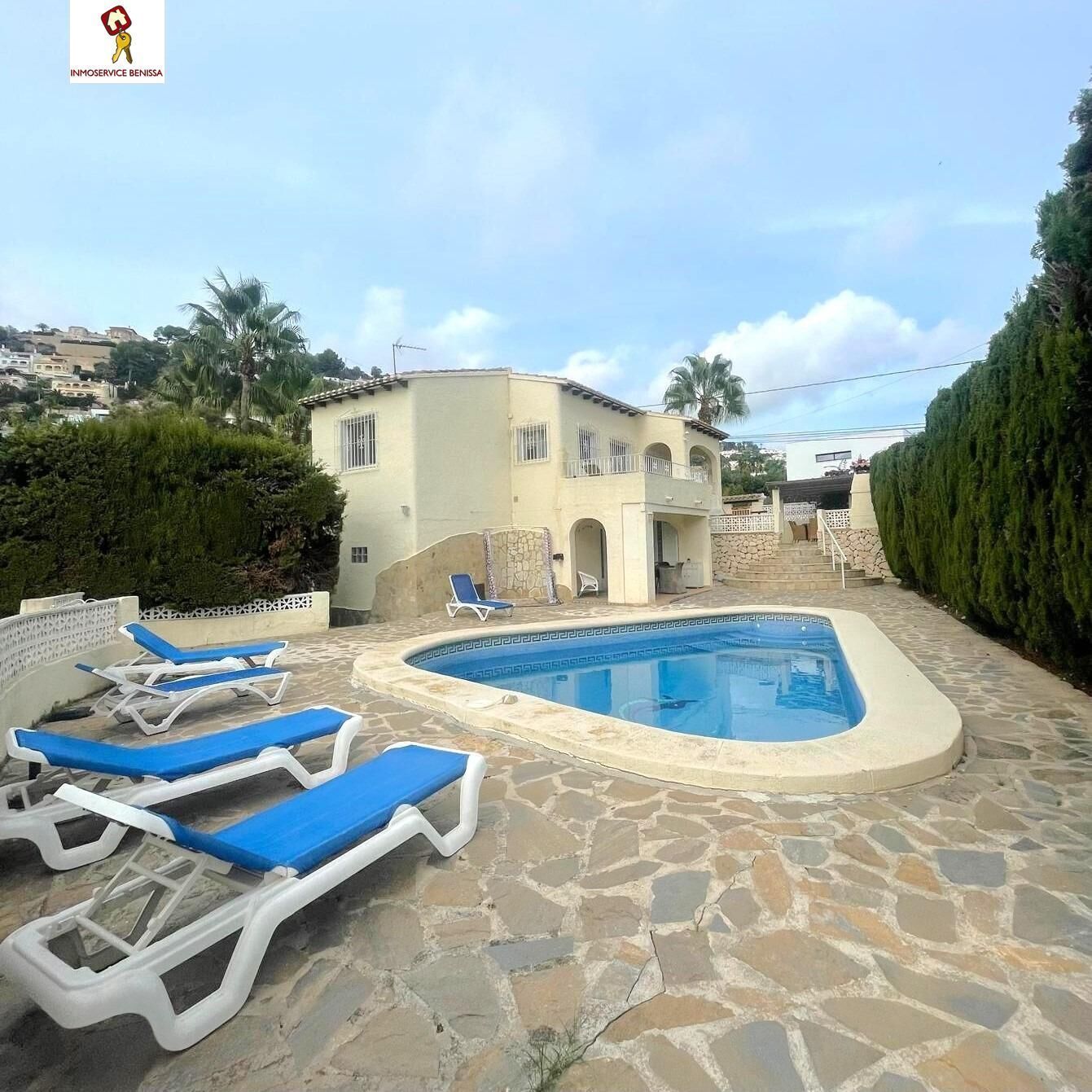 Exterior view of Houses for rent in Moraira  with Air Conditioner, Storage room and Swimming Pool