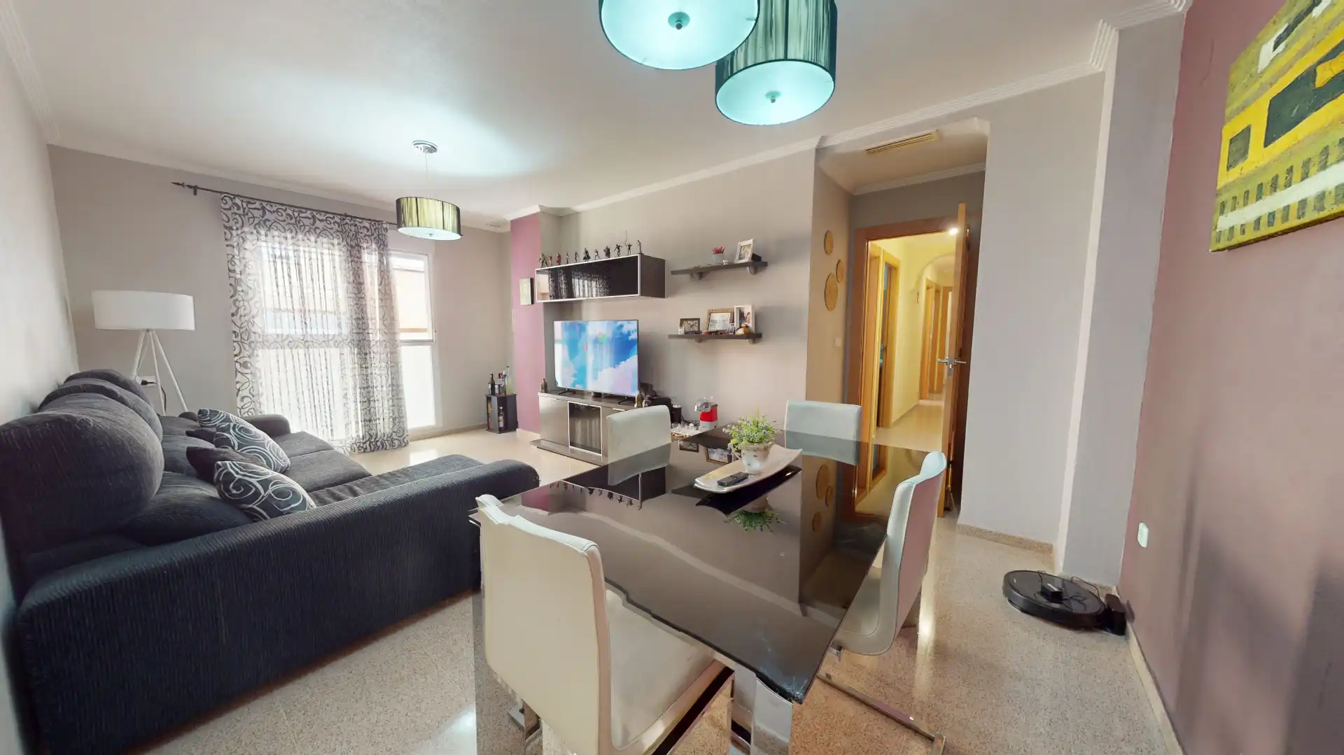 Living room of Flat for sale in Elda  with Terrace and Storage room