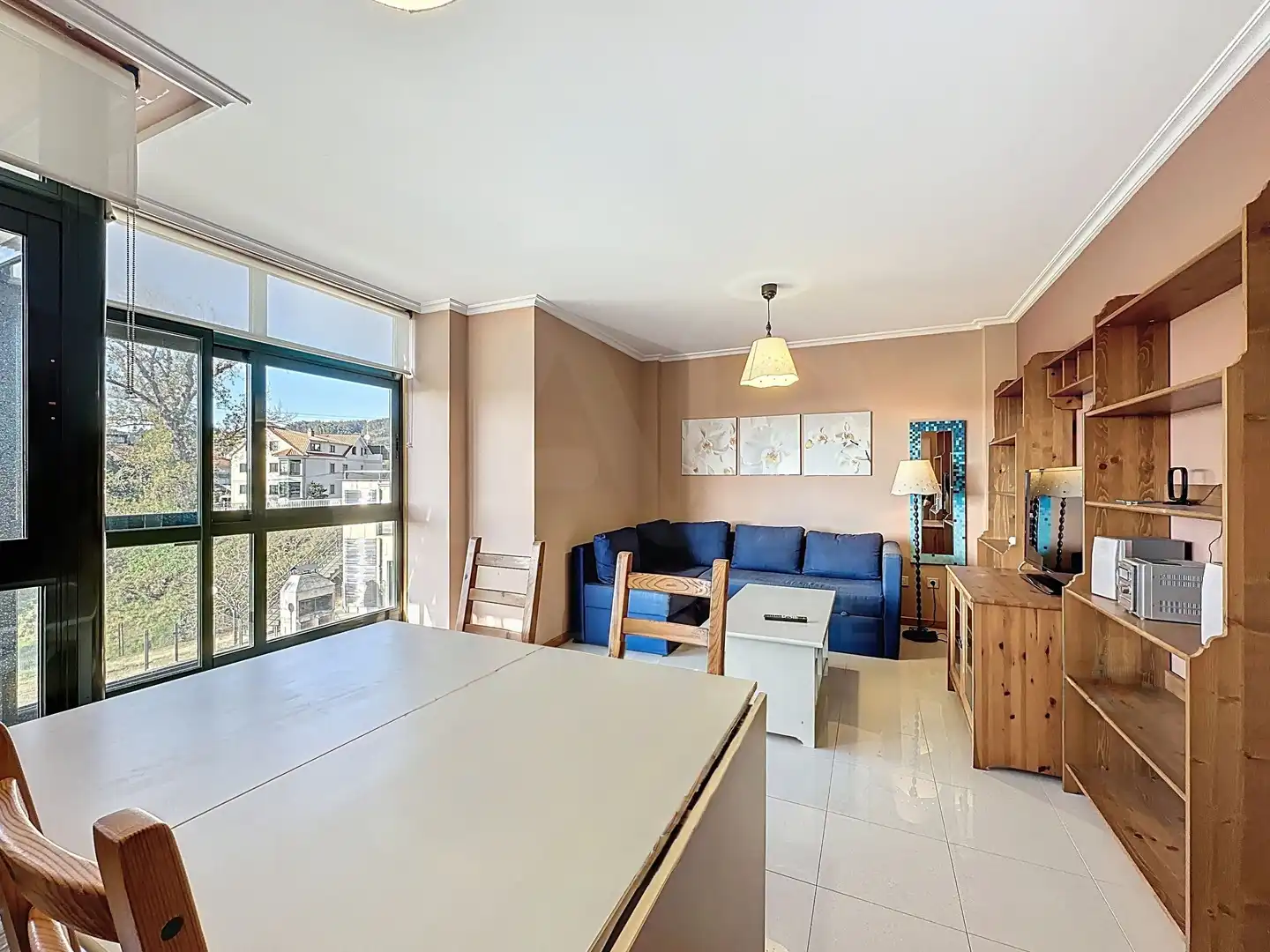 Sala de estar de Piso en venta en Sanxenxo con Aire acondicionado, Calefacción y Terraza