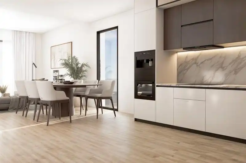 Cuina de Apartament en venda en Finestrat amb Aire condicionat, Terrassa i Piscina comunitària