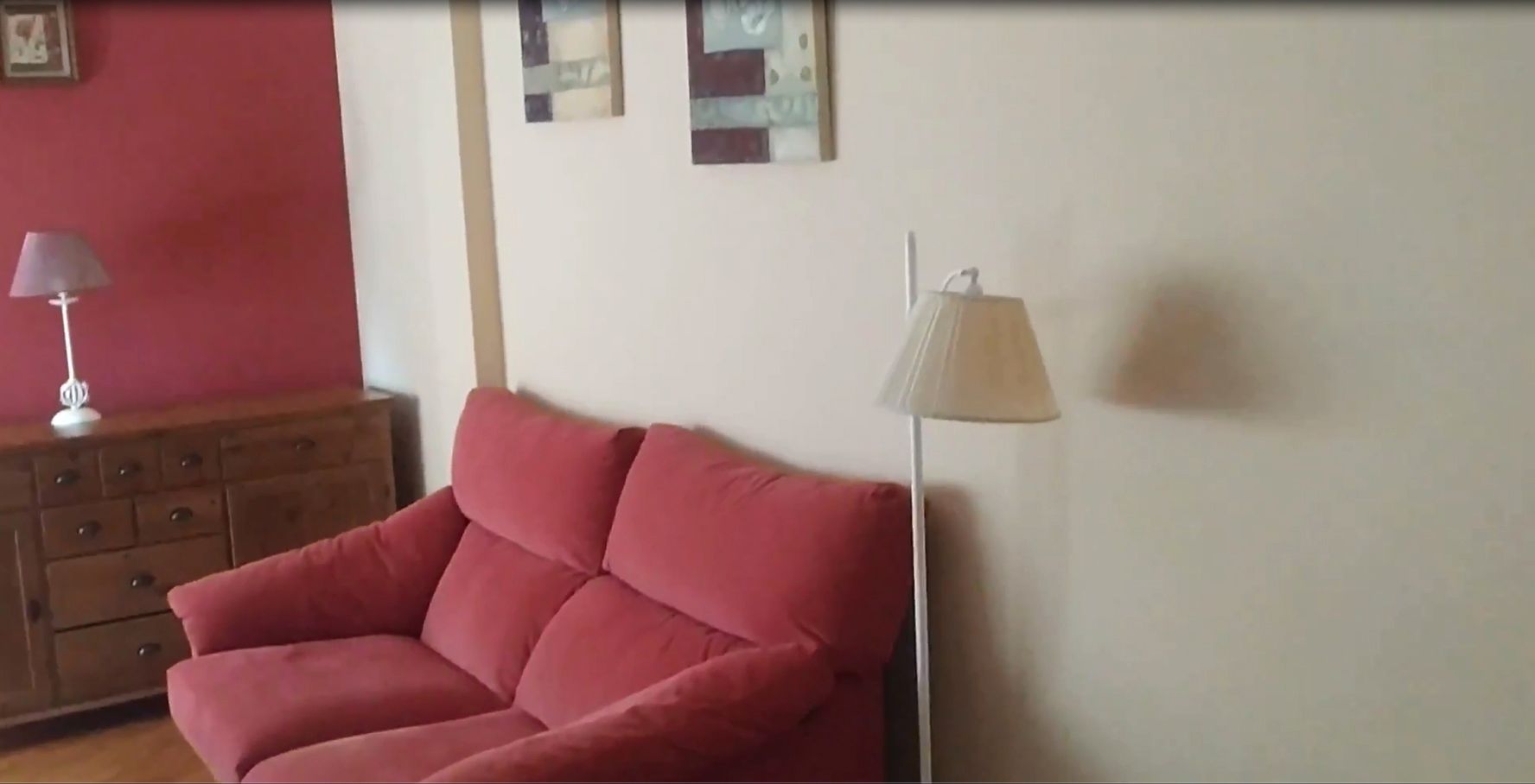 Sala d'estar de Dúplex de lloguer en Medina de Pomar amb Calefacció, Parquet i Moblat