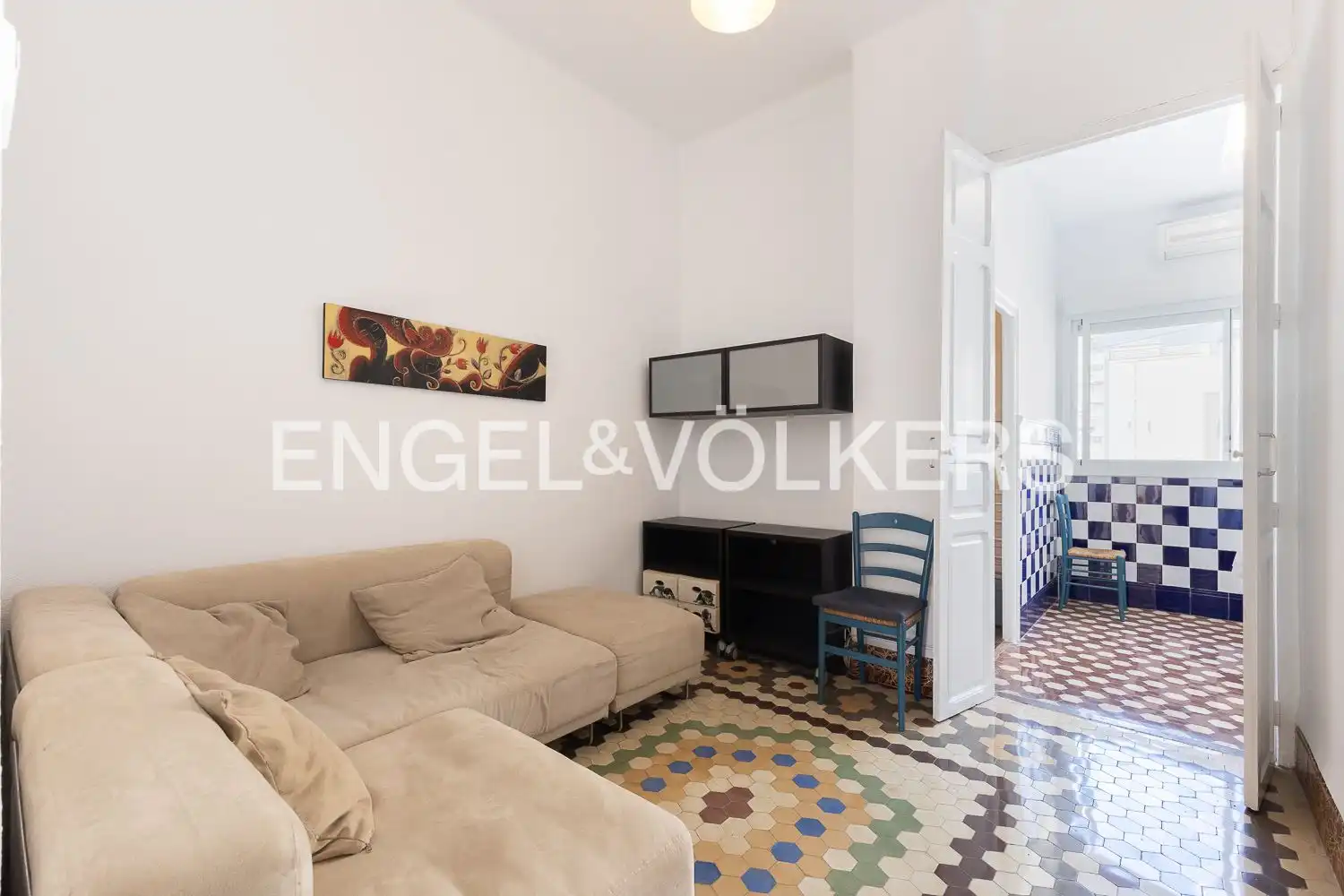 Living room of Flat for rent in Valencia  with Air Conditioner, Heating and Balcony