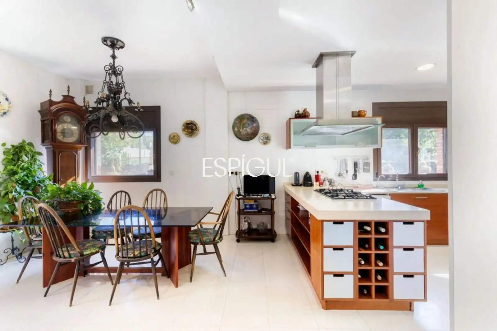 Cocina de Casa o chalet de alquiler en Sant Cugat del Vallès con Aire acondicionado, Calefacción y Jardín privado