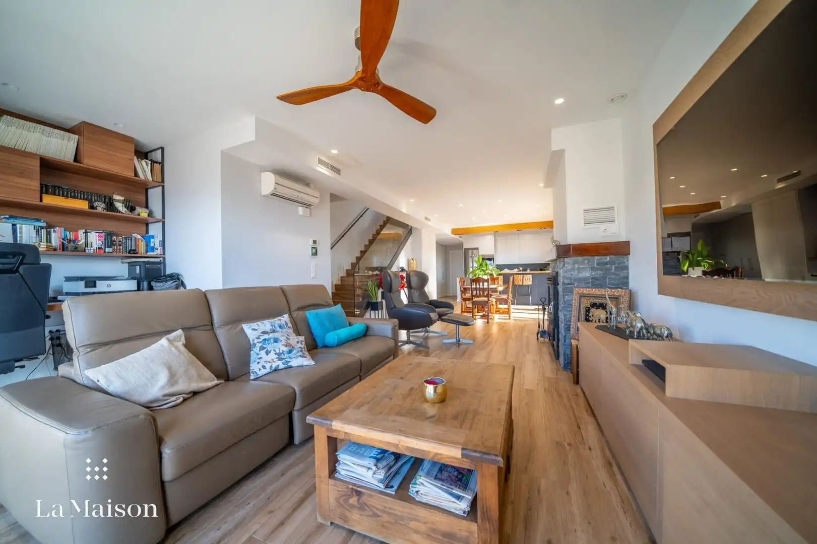 Sala de estar de Casa o chalet en venta en Caldes d'Estrac con Aire acondicionado, Calefacción y Jardín privado