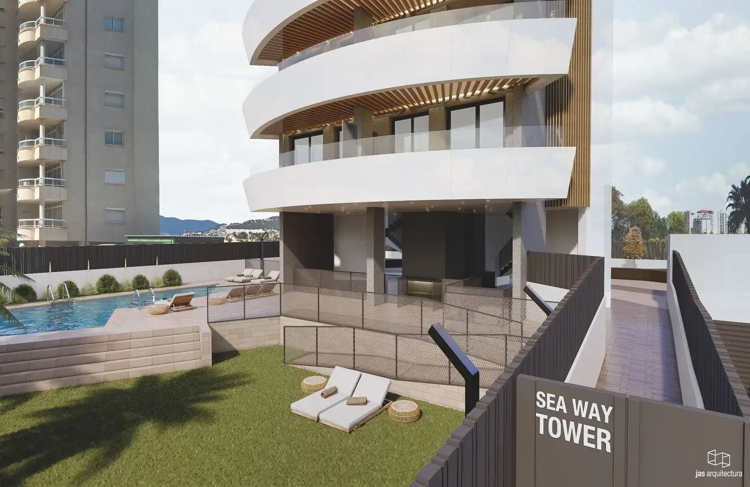 Exterior view of Apartments for sale in Calpe / Calp  with Furnished and Community pool