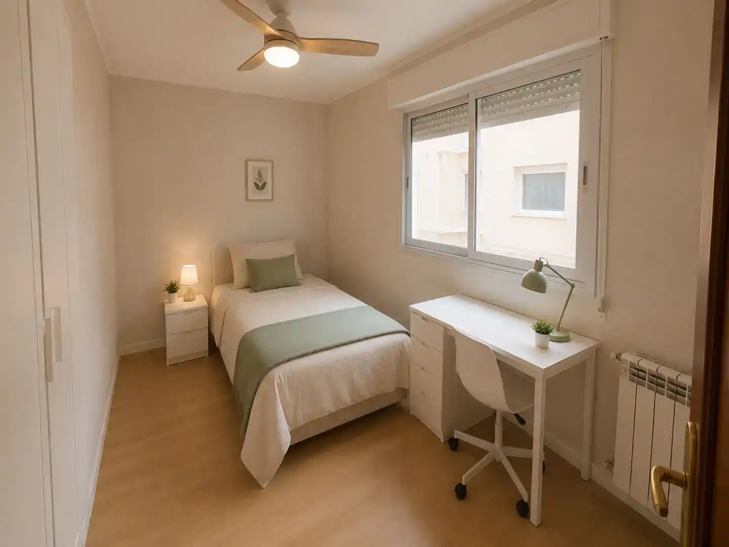 Schlafzimmer von Wohnung zur Miete in  Albacete Capital mit Balkon