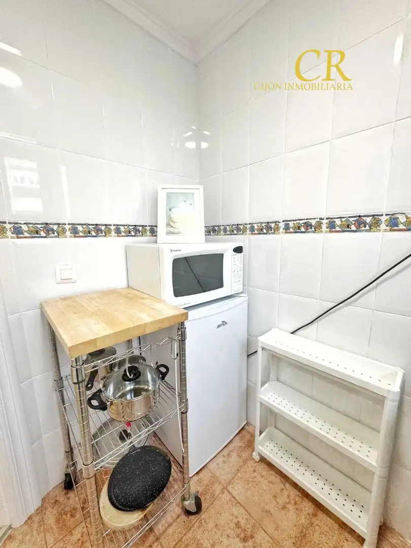 Cocina de Ático en venta en Gijón  con Calefacción, Amueblado y Horno