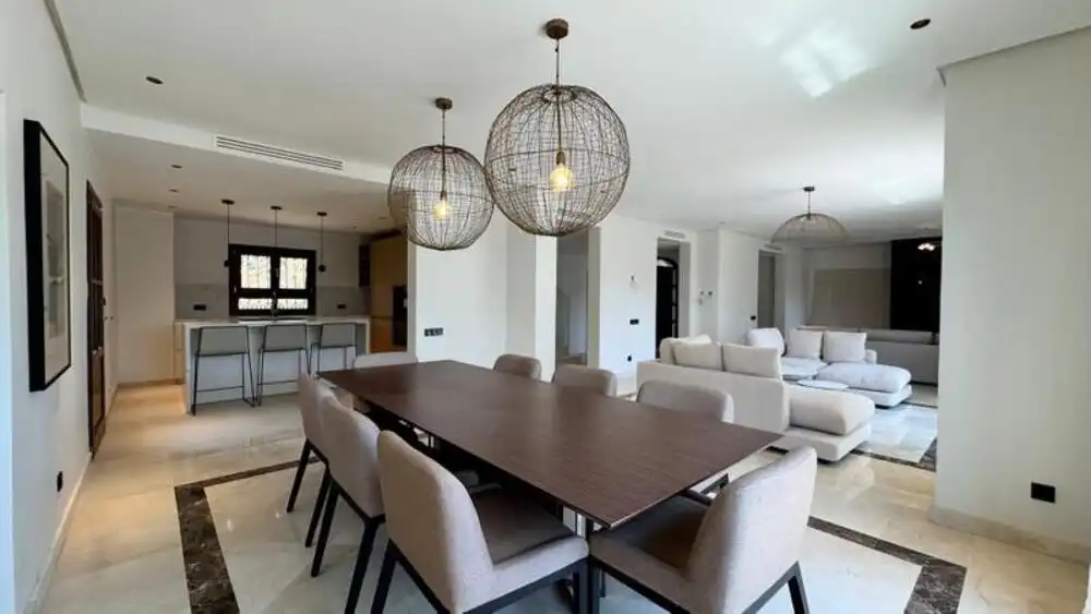 Dining room of Houses for rent in Marbella  with Air Conditioner, Terrace and Furnished