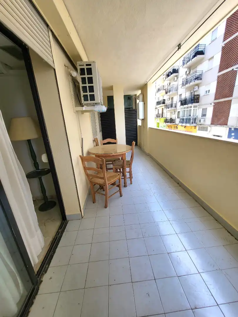 Terraza de Apartamento de alquiler en Cáceres con Aire acondicionado, Terraza y Amueblado