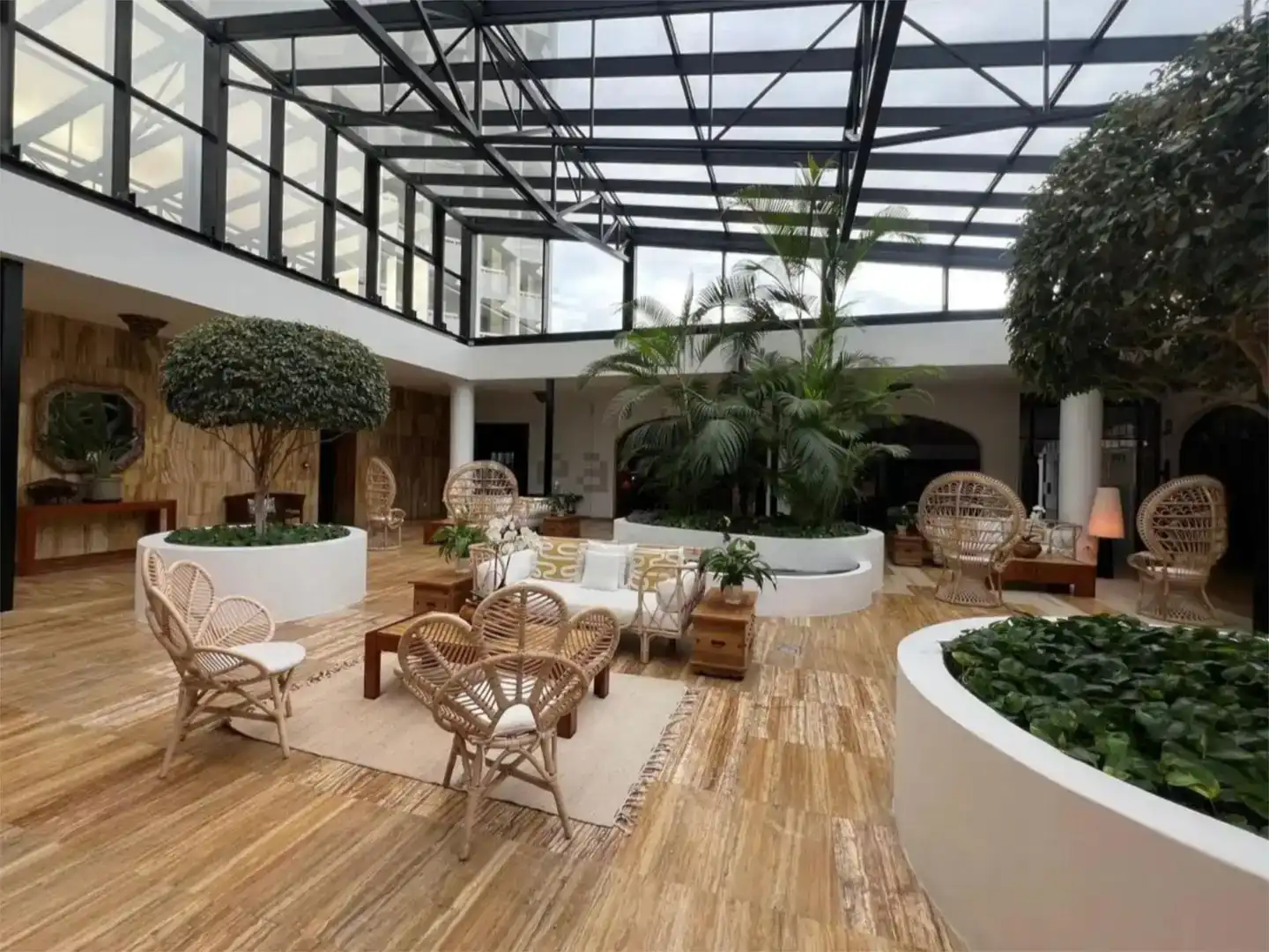 Terrasse von Wohnungen zur Miete in Los Realejos mit Schwimmbad und Balkon