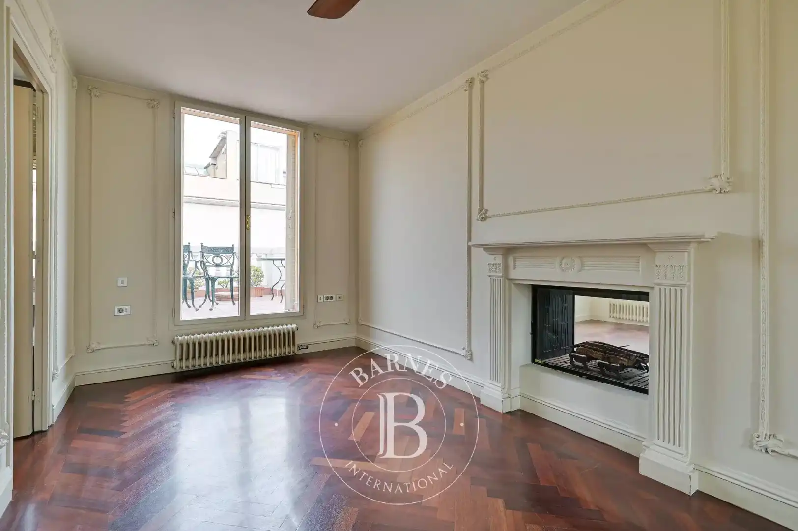 Wohnzimmer von Wohnung zur Miete in Barcelona mit Klimaanlage, Heizung und Terrasse