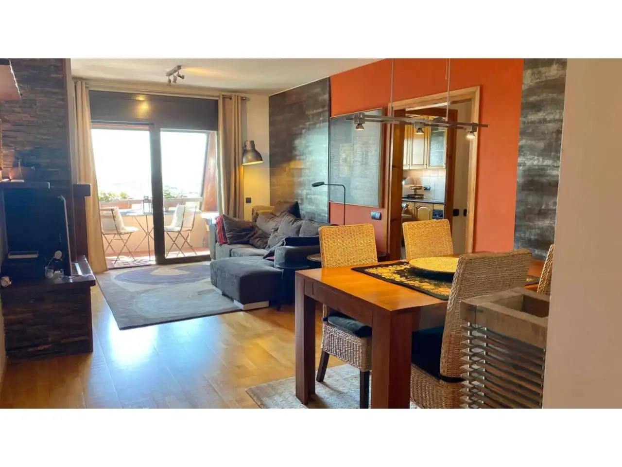 Living room of Attic for sale in Berga  with Terrace, Furnished and Balcony
