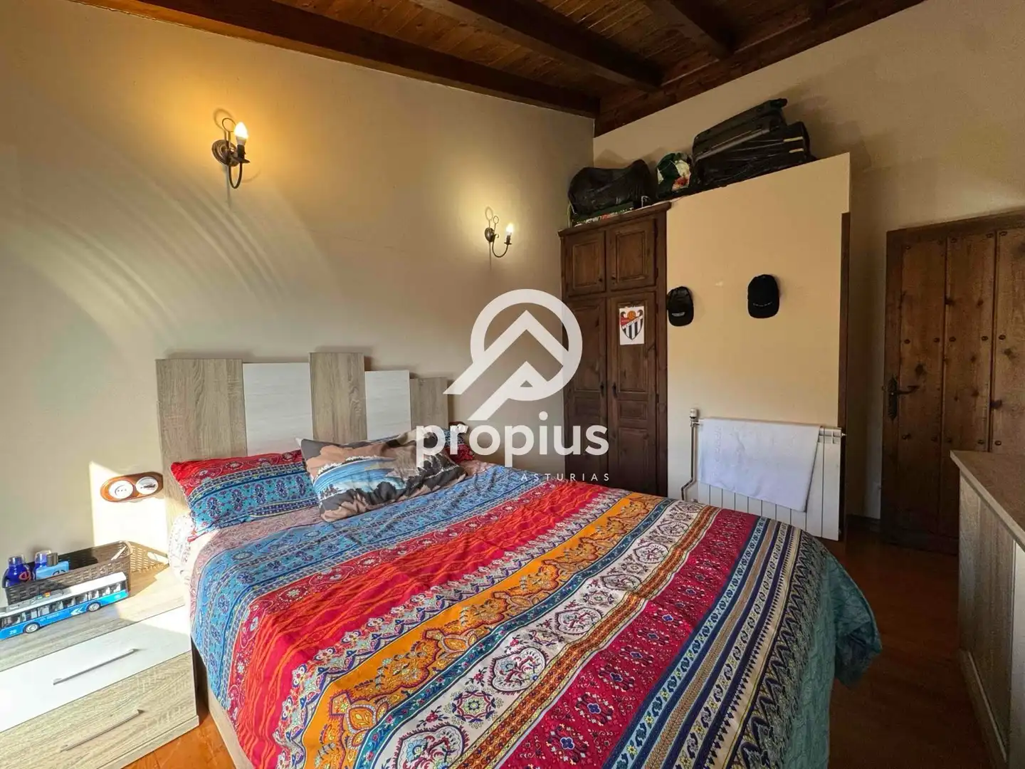 Bedroom of Houses for sale in Llanes  with Heating, Private garden and Parquet flooring
