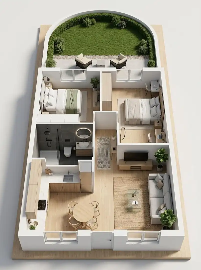 Apartamento en venta en Chiclana de la Frontera con Jardín privado, Terraza y Amueblado