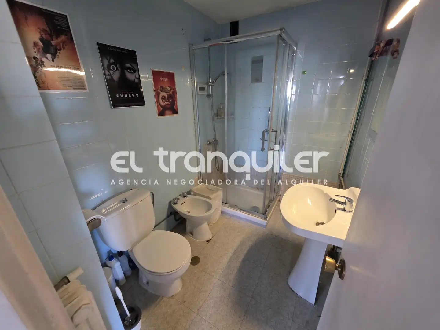Bathroom of Flat for rent in Madrid  with Air Conditioner, Parquet flooring and Terrace