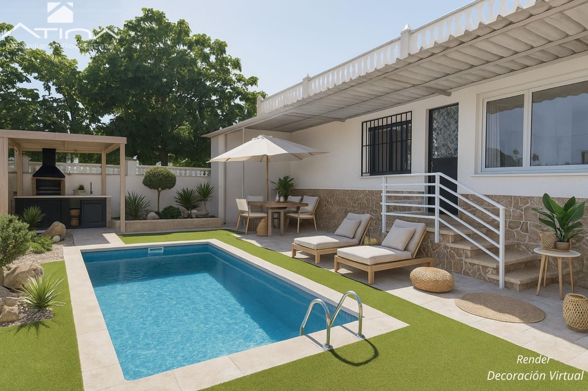 Piscina de Casa o xalet en venda en Bellreguard amb Jardí privat, Terrassa i Traster