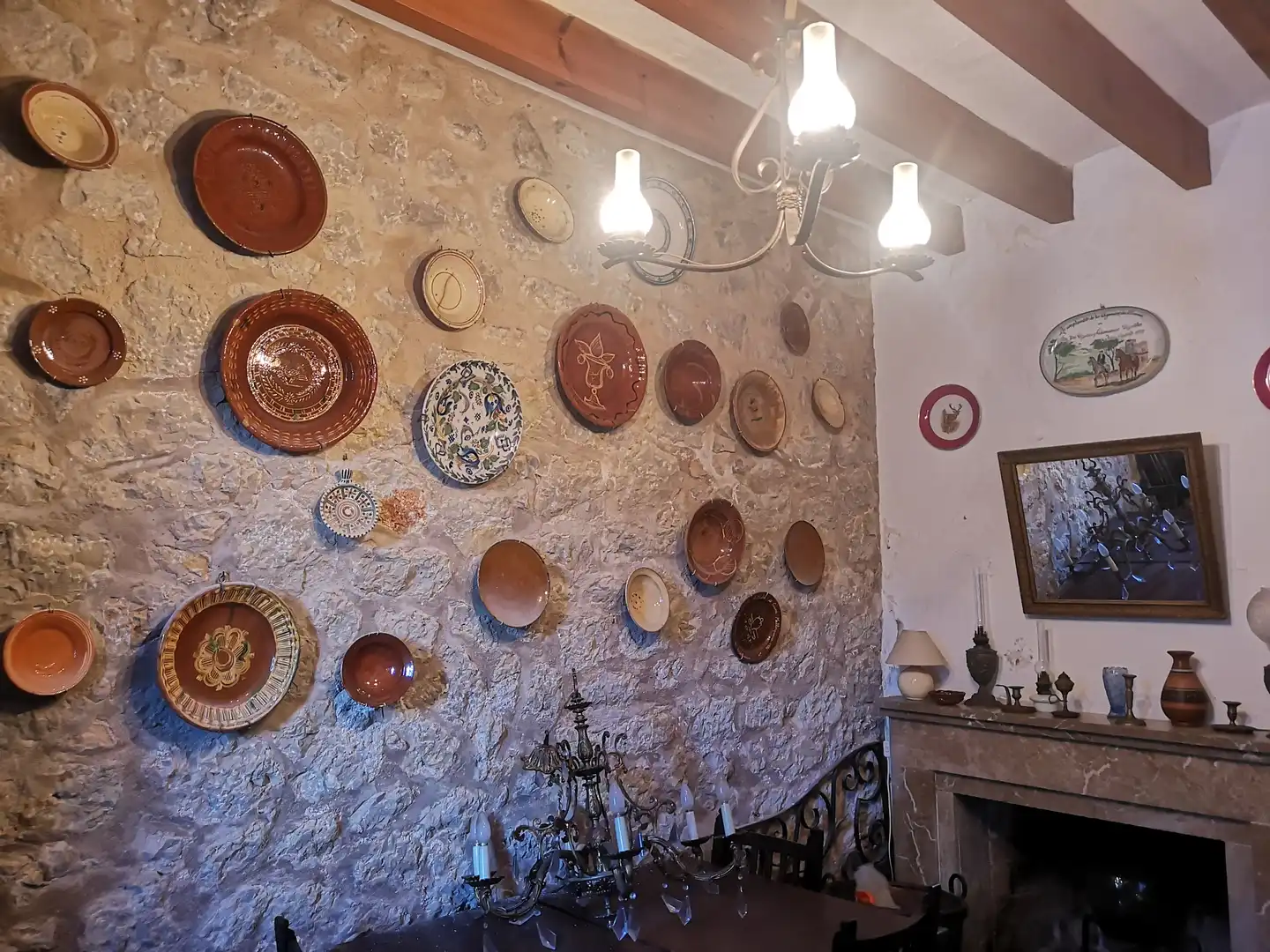 Menjador de Casa o xalet en venda en Puigpunyent amb Jardí privat, Moblat i Forn