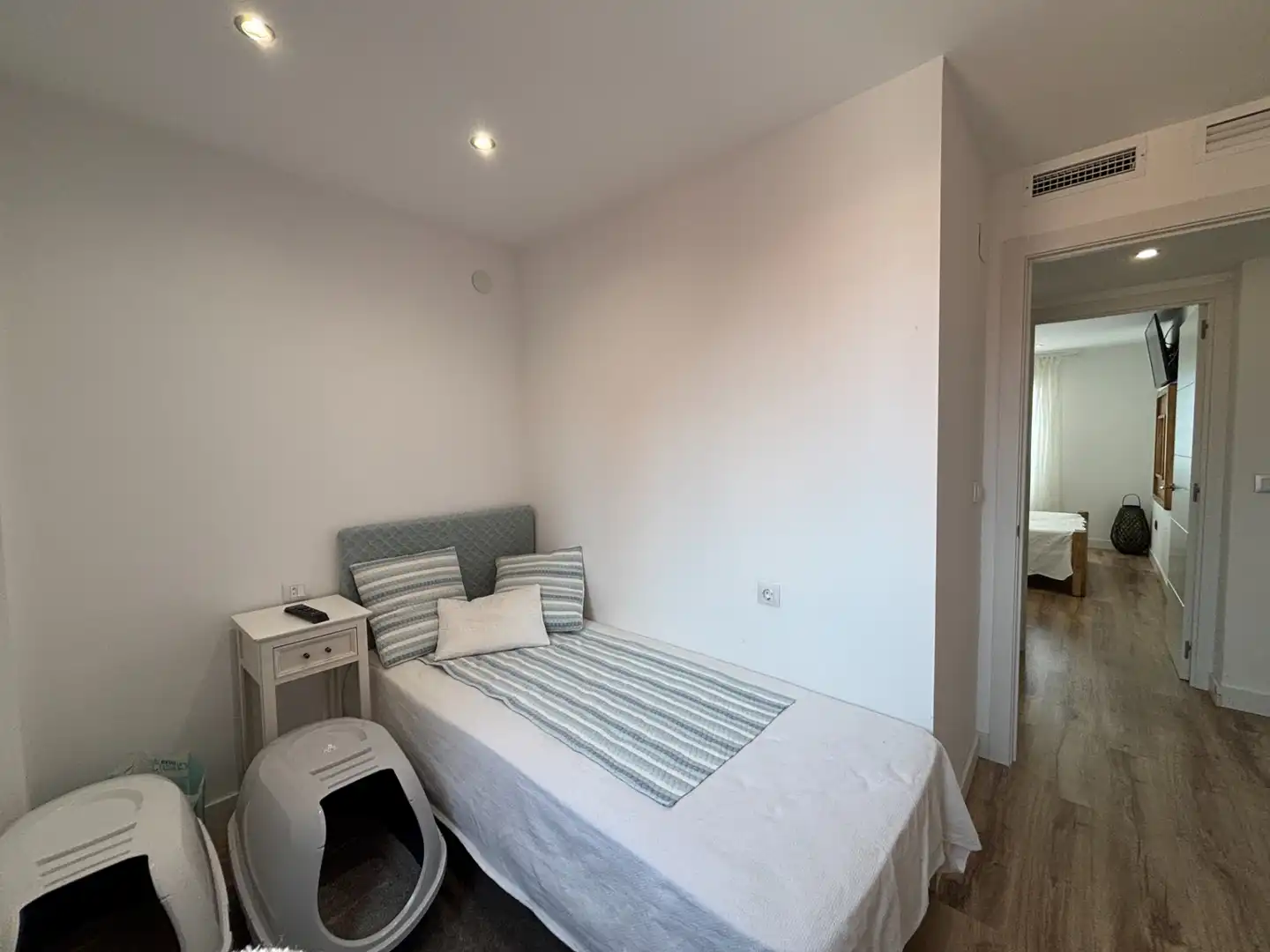 Bedroom of Flat for sale in Burriana / Borriana  with Air Conditioner, Storage room and Furnished