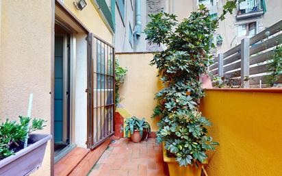 Balcony of Planta baja for sale in  Barcelona Capital  with Air Conditioner, Terrace and Alarm