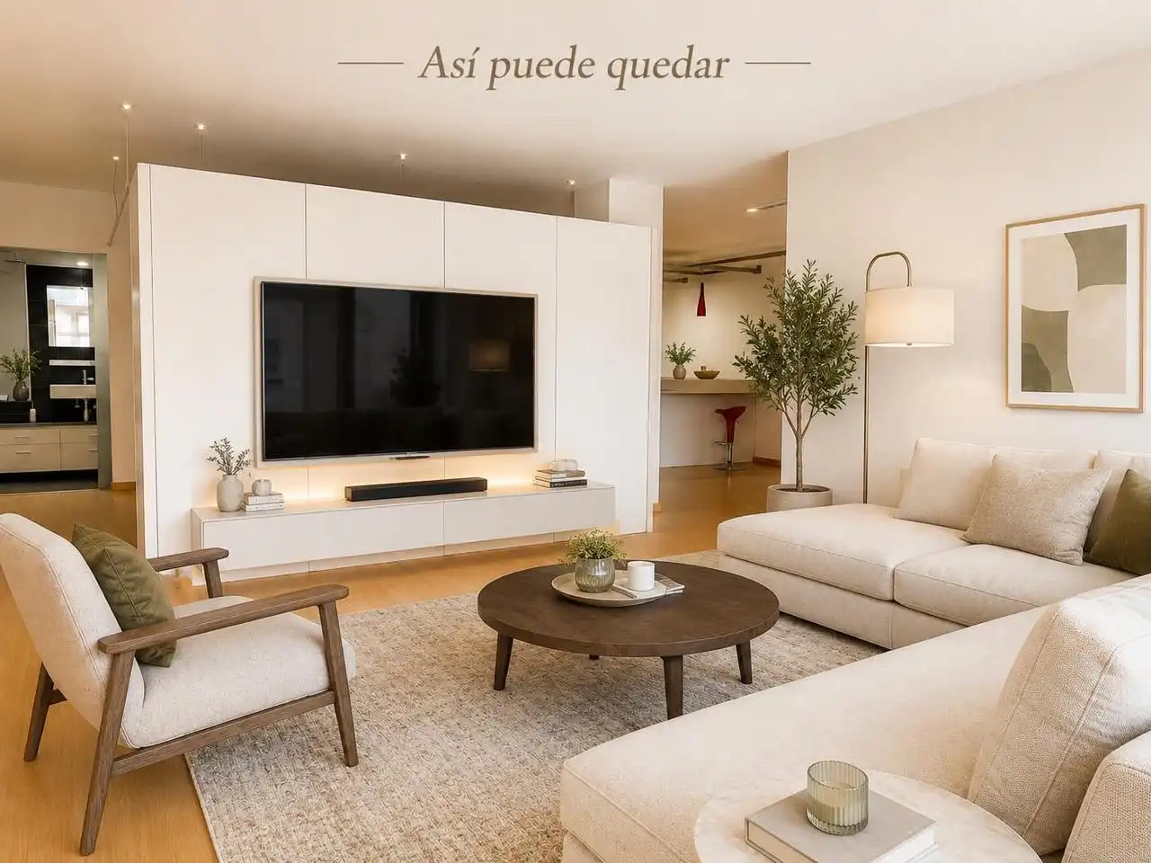 Sala de estar de Piso en venta en Badalona