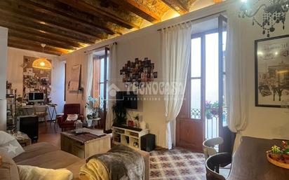 Living room of Flat for sale in  Valencia Capital  with Air Conditioner and Balcony