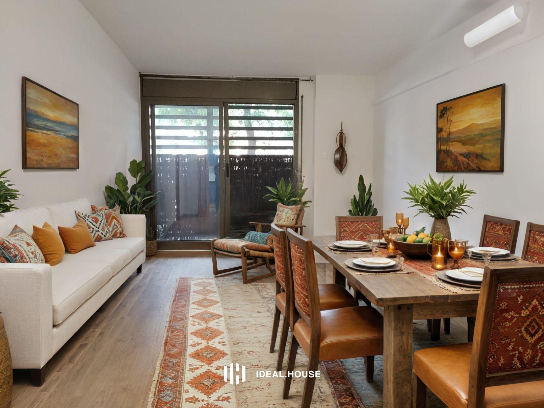 Living room of Planta baja for sale in  Barcelona Capital  with Air Conditioner, Heating and Parquet flooring