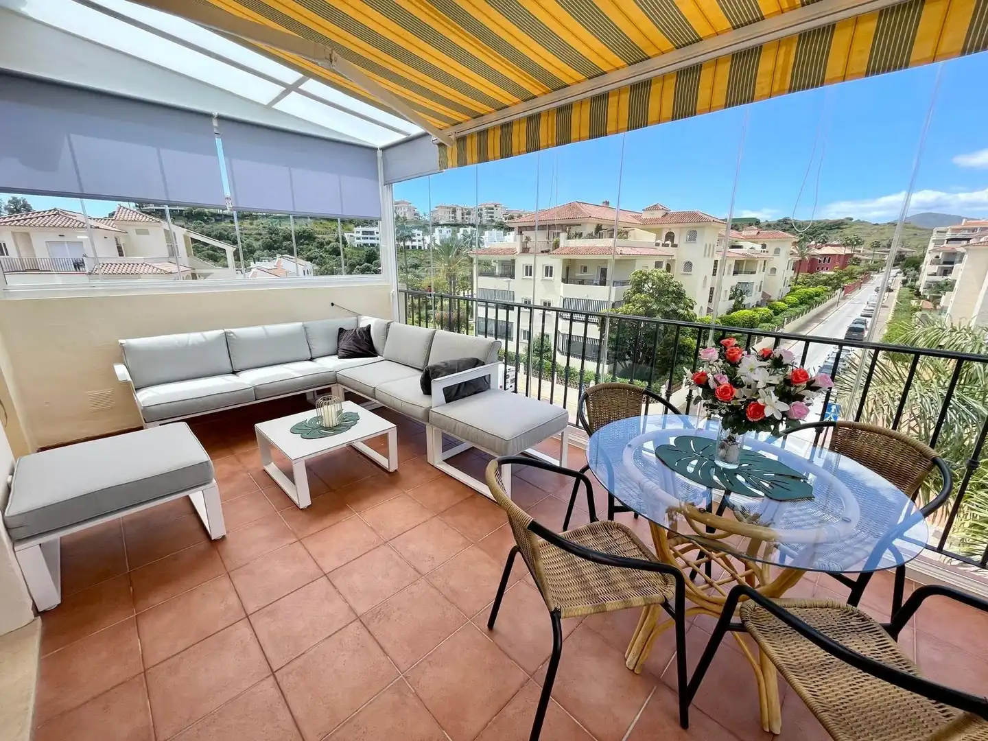 Terraza de Ático en venta en Mijas con Aire acondicionado, Calefacción y Jardín privado