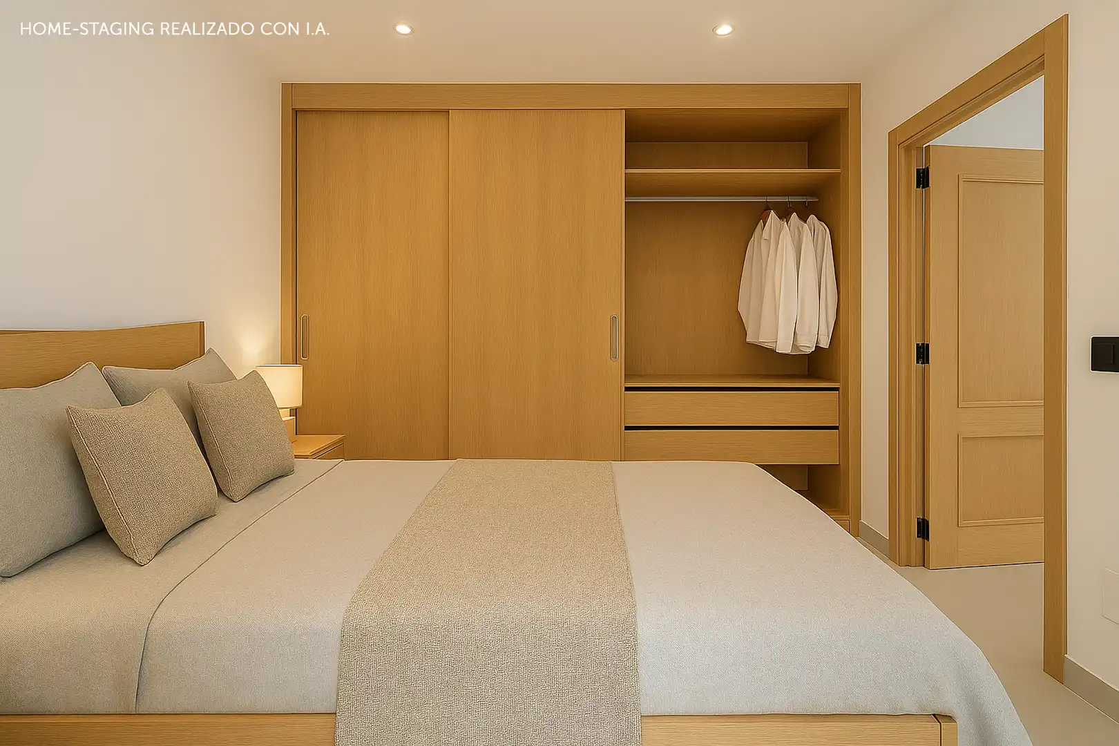 Schlafzimmer von Haus oder Chalet zum Verkauf in Mijas mit Heizung, Privatgarten und Terrasse