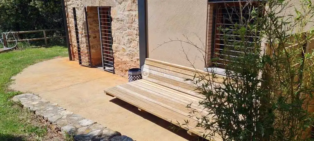 Terrace of Country homes for rent in Girona  with Air Conditioner, Heating and Private garden