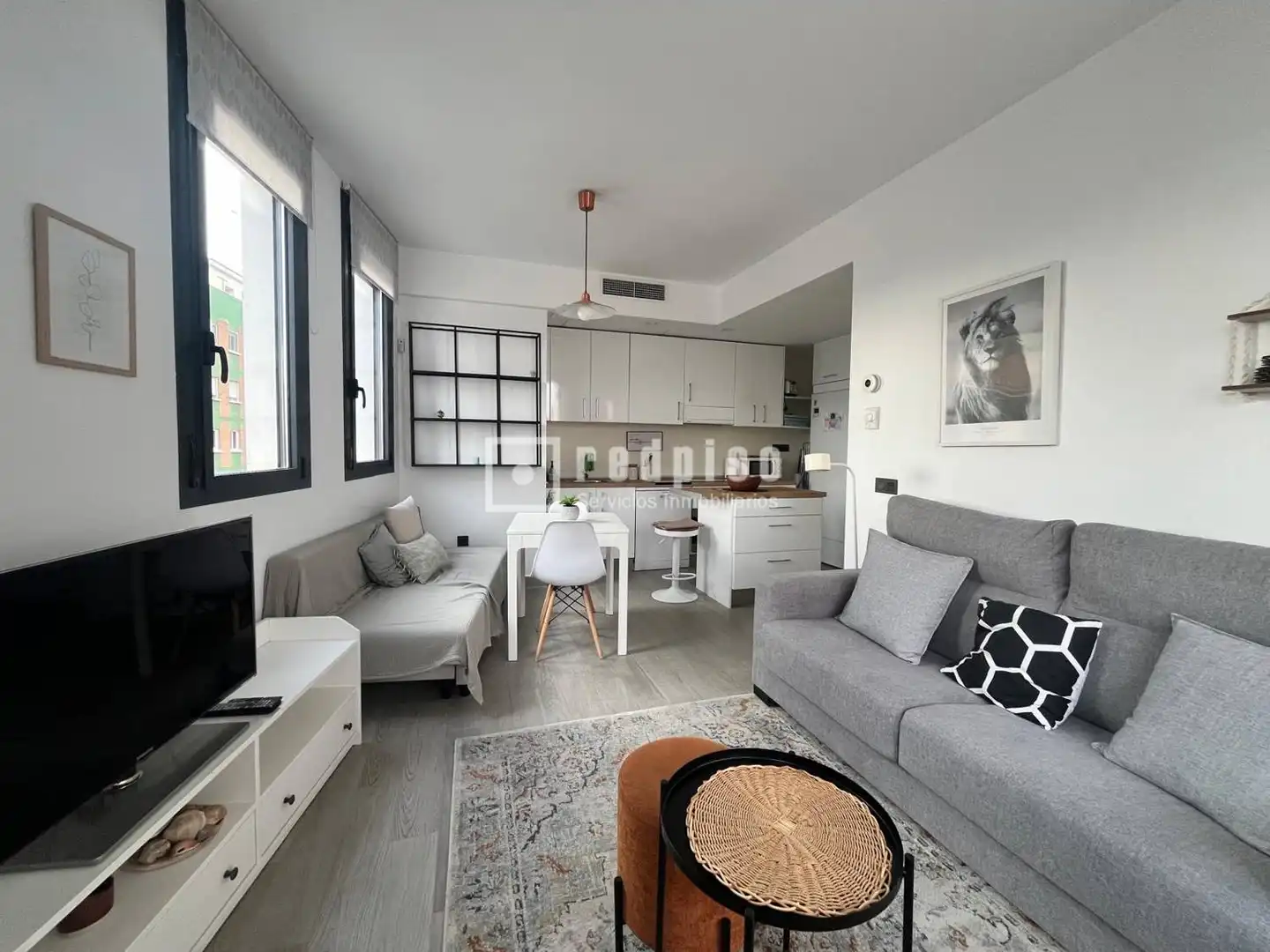 Sala de estar de Piso de alquiler en Málaga con Aire acondicionado, Calefacción y Terraza