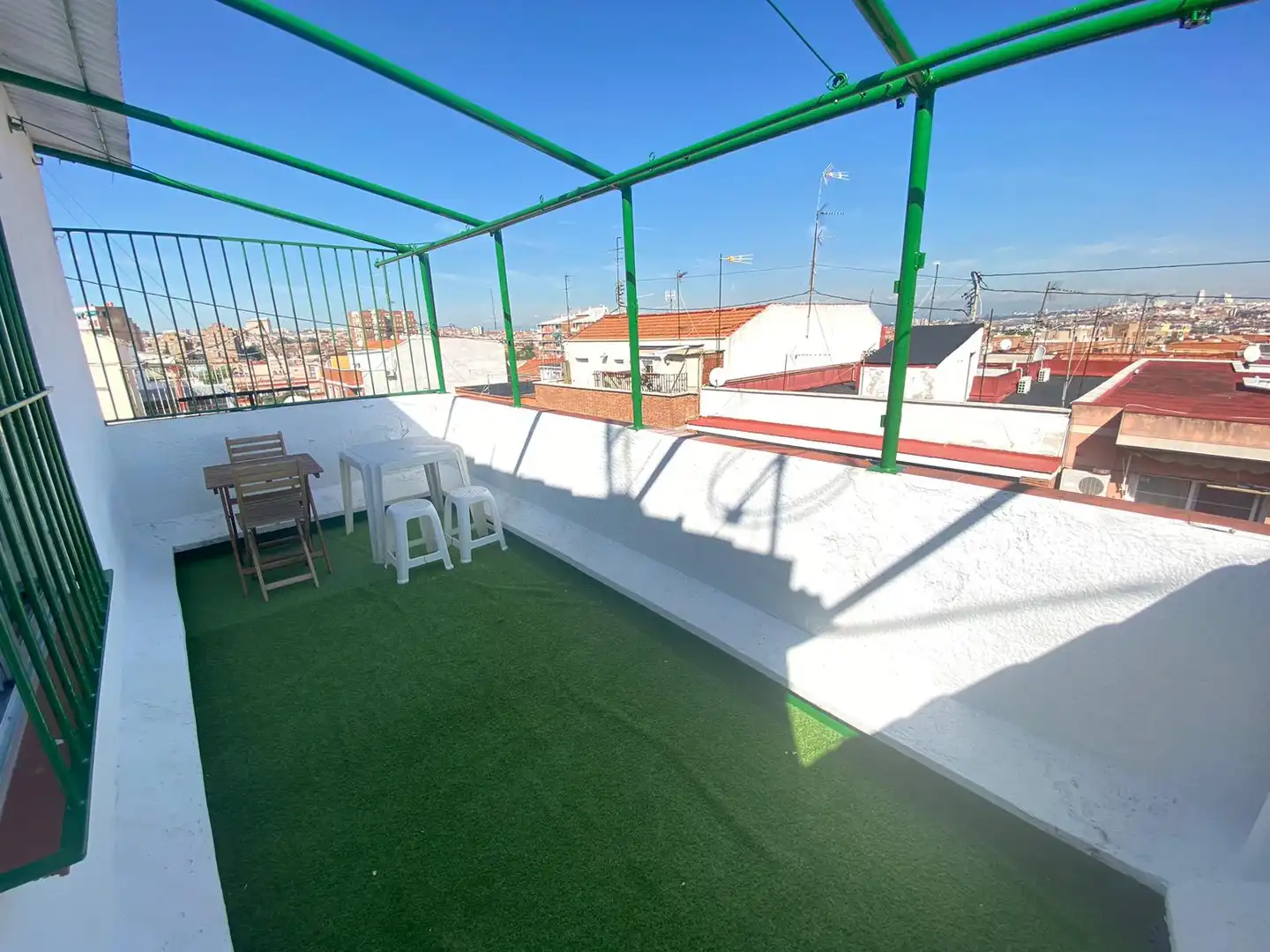Terrace of Attic for rent in Madrid  with Heating, Terrace and Furnished