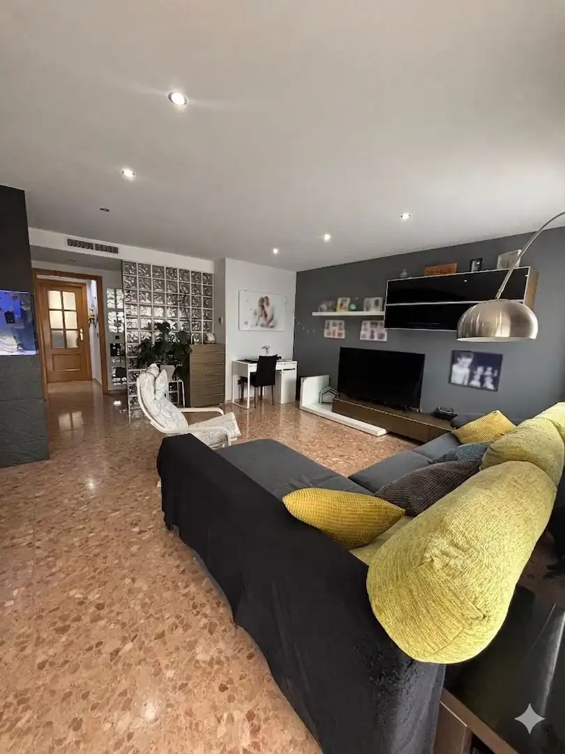 Wohnzimmer von Wohnung zum Verkauf in Burriana / Borriana mit Klimaanlage, Heizung und Terrasse