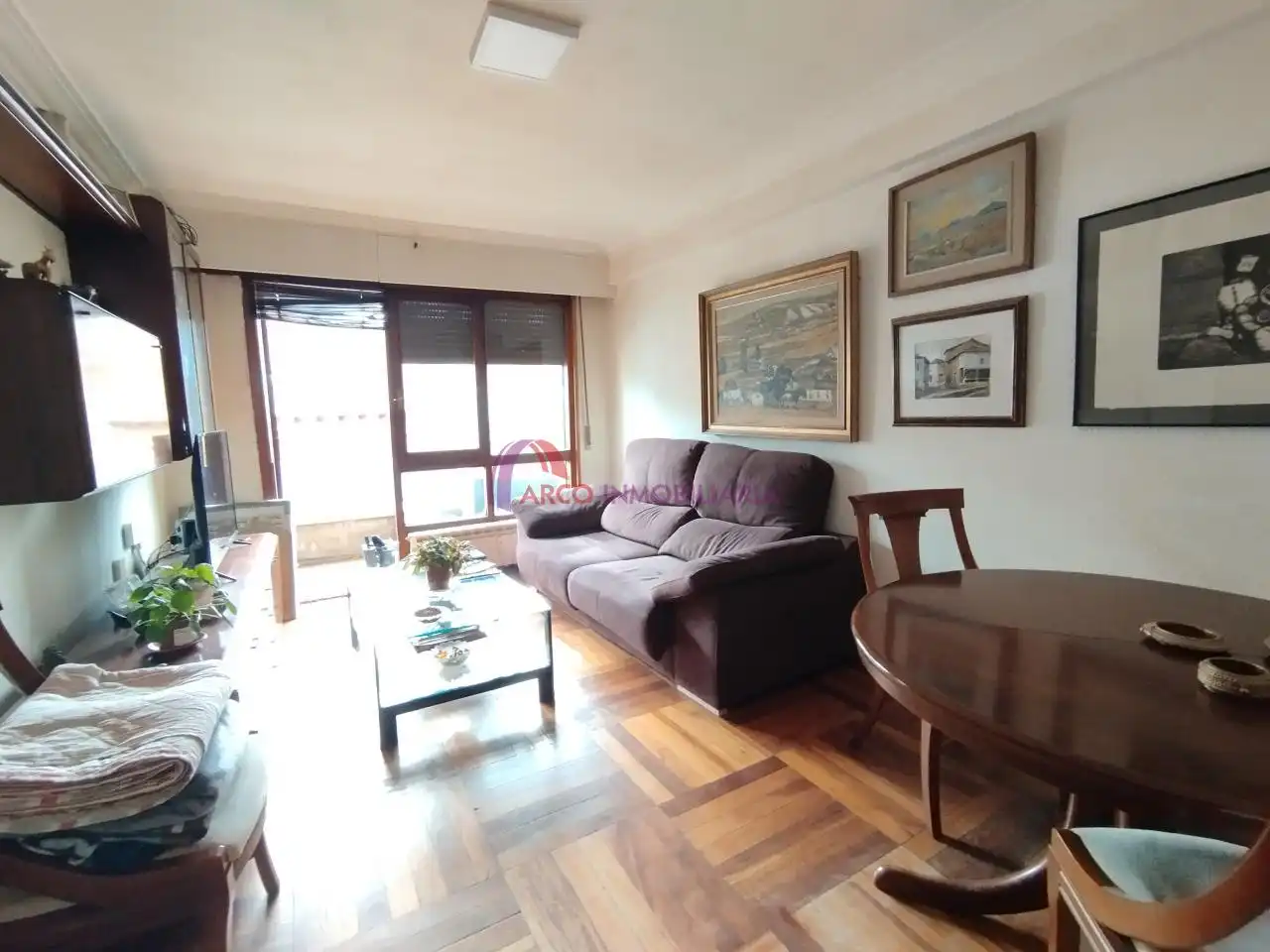 Living room of Flat for sale in Burgos  with Heating, Parquet flooring and Terrace