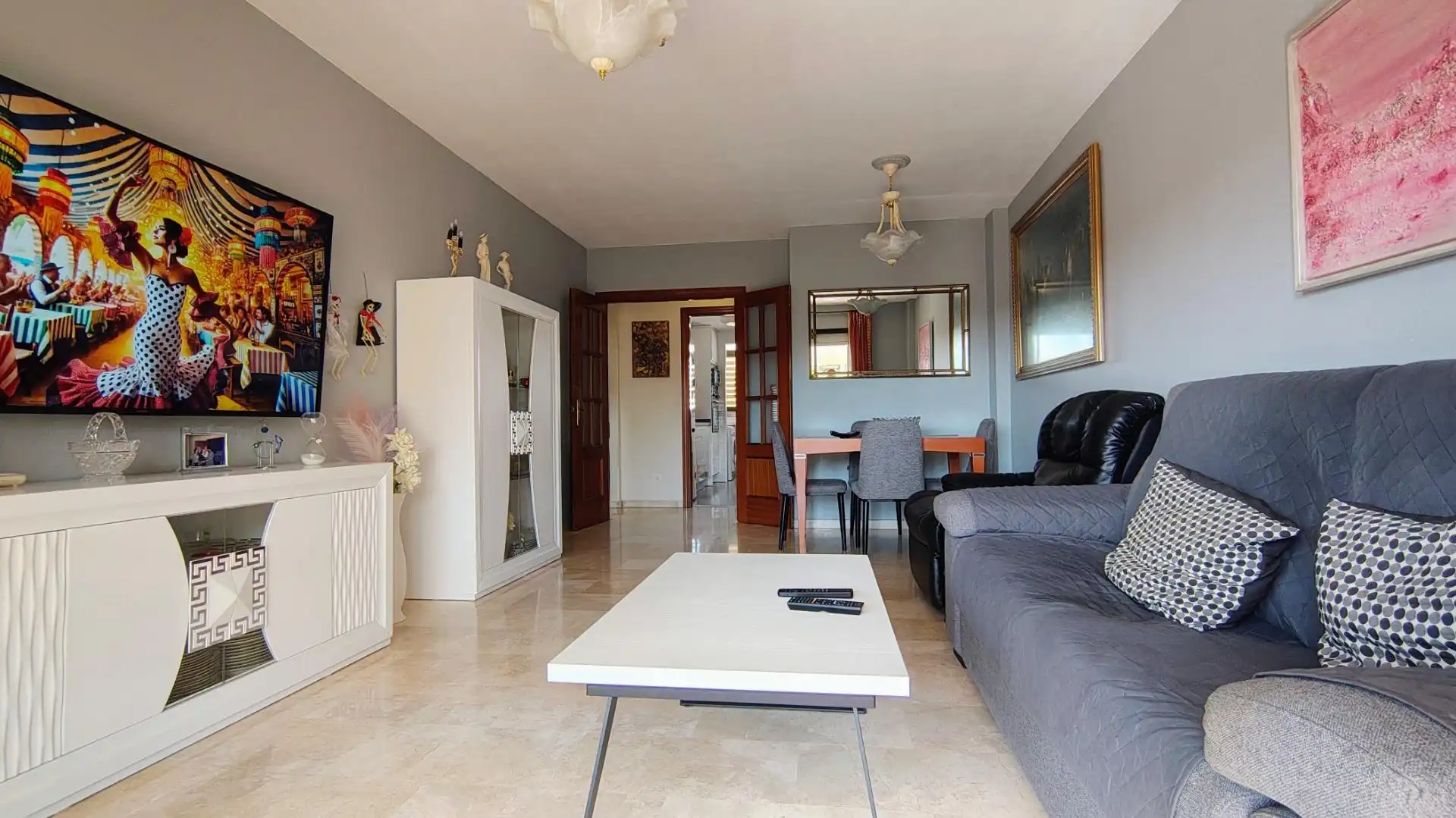 Sala de estar de Apartamento en venta en Marbella con Aire acondicionado, Terraza y Trastero