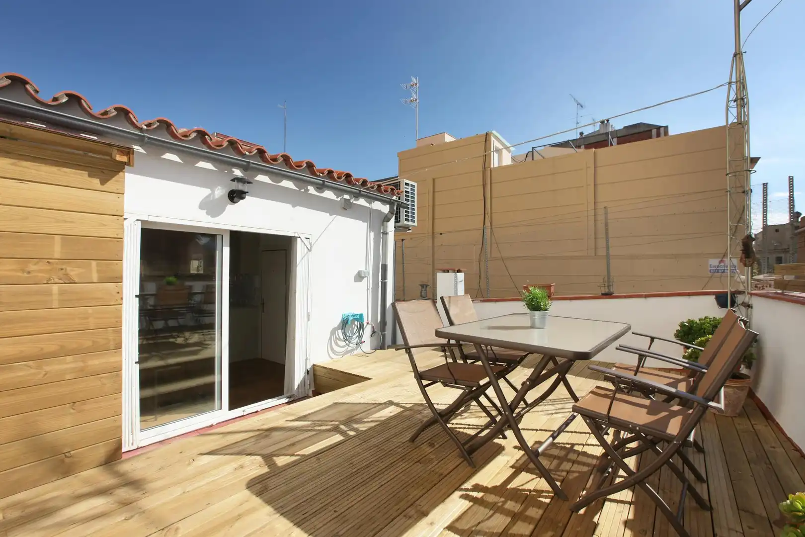 Terrace of Flat for rent in Barcelona  with Air Conditioner, Heating and Furnished