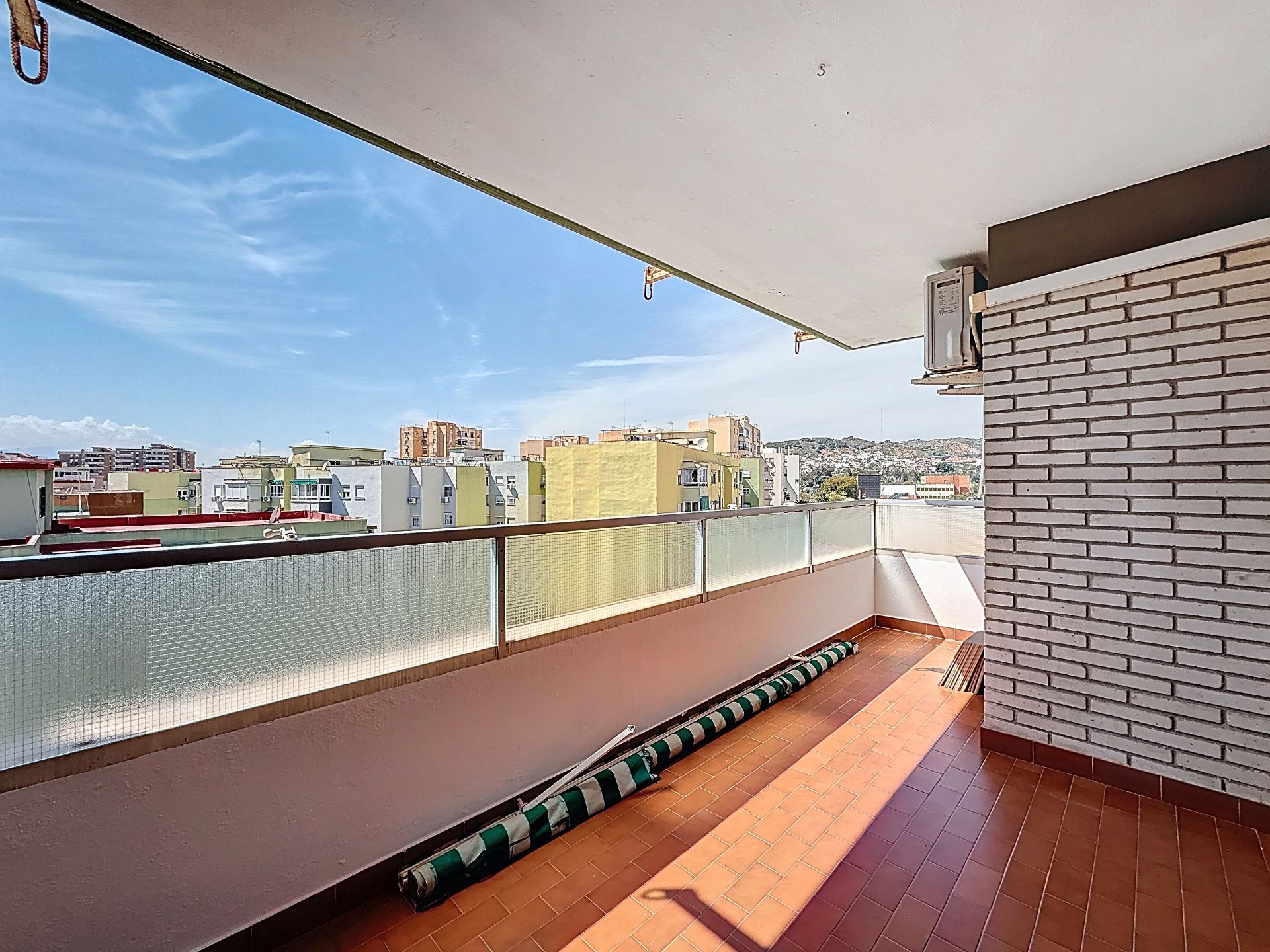 Terrasse von Wohnung zur Miete in Málaga Capital mit Terrasse, Möbliert und Ofen