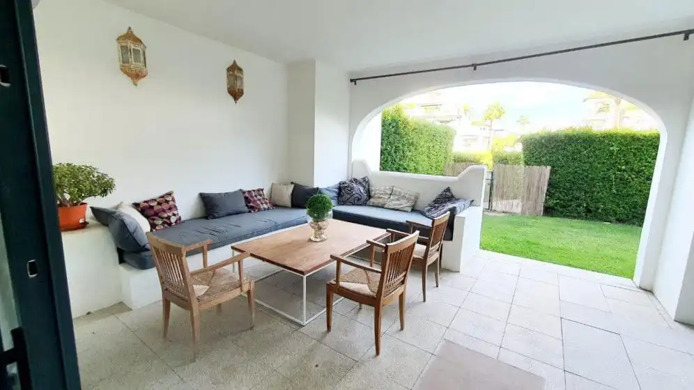 Terrassa de Apartament de lloguer en Sotogrande amb Aire condicionat, Calefacció i Terrassa