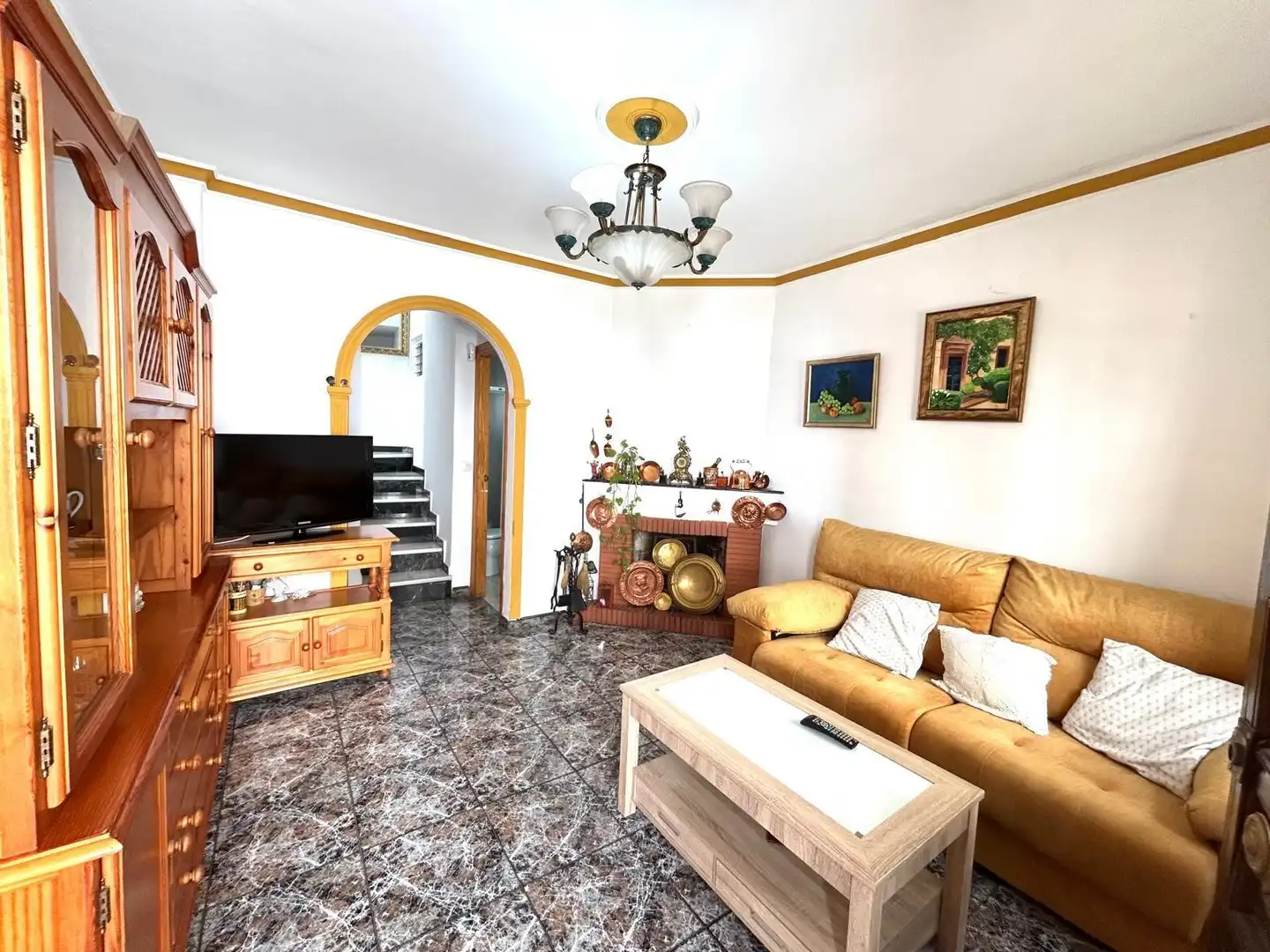 Living room of Houses for sale in Málaga  with Air Conditioner and Terrace