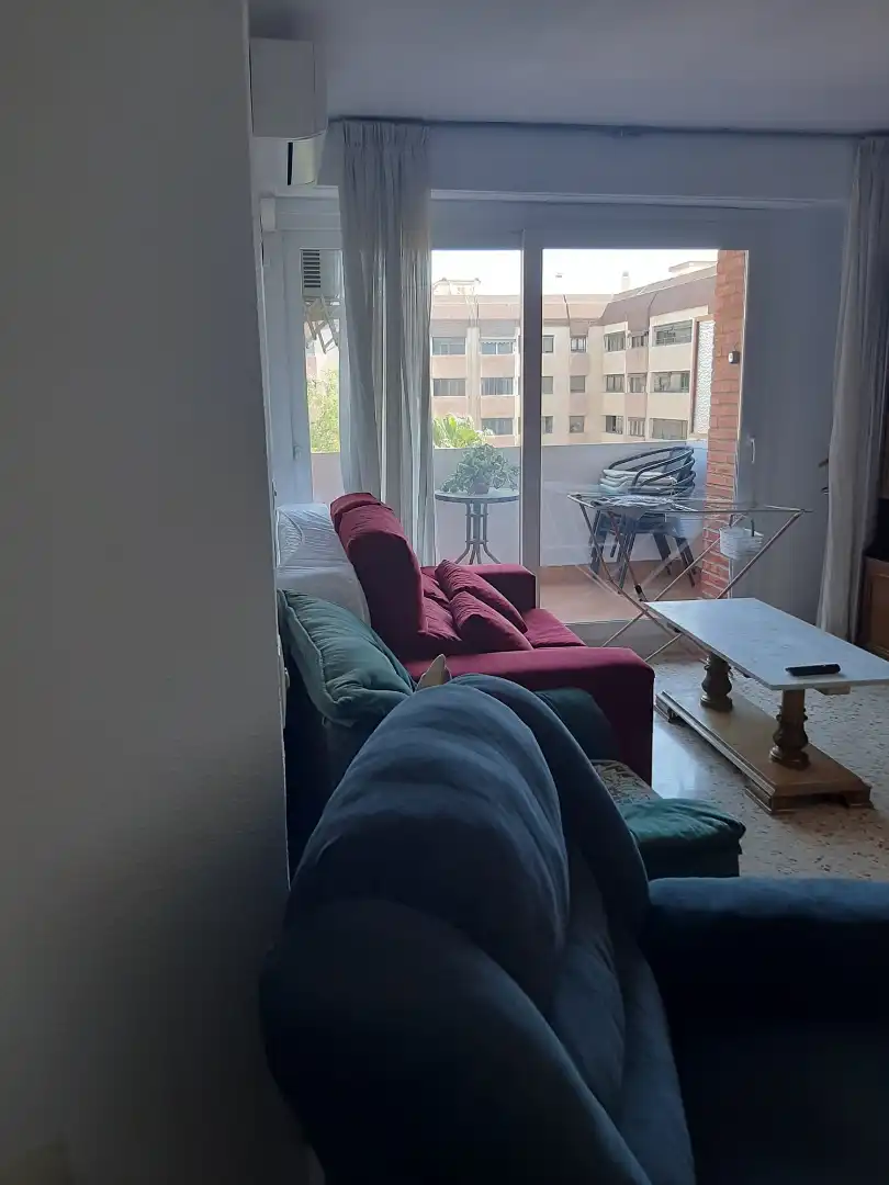 Living room of Flat for rent in Valencia  with Furnished, Oven and Washing machine