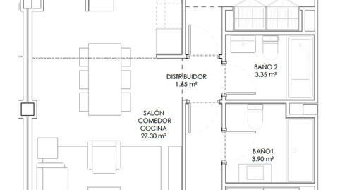 Photo 2 from new construction home in Flat for sale in  Concepción Arenal, 63, Las Cañas, Guadalajara