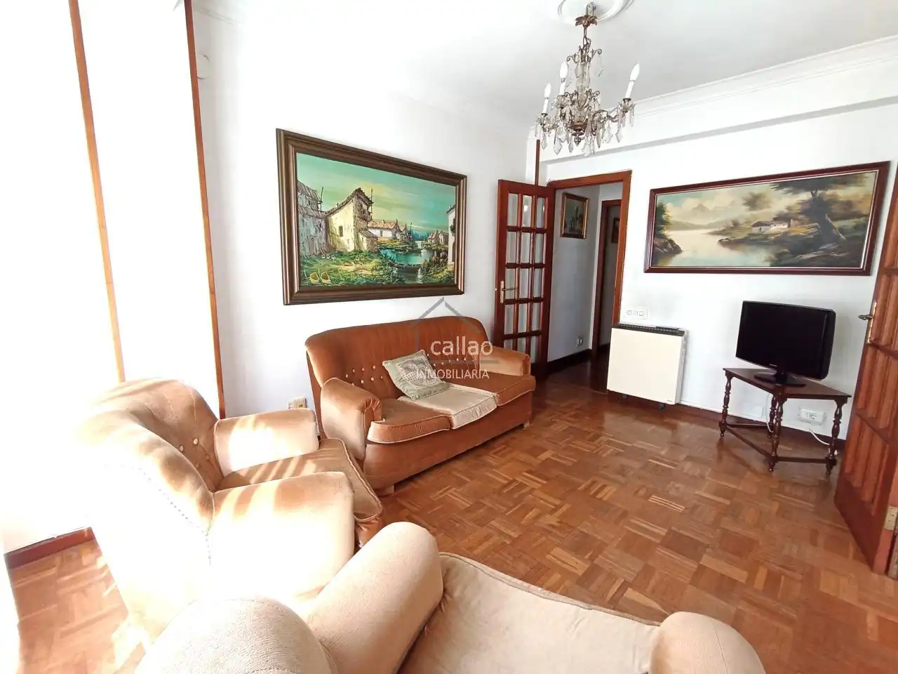 Sala de estar de Piso de alquiler en Ferrol con Calefacción y Amueblado