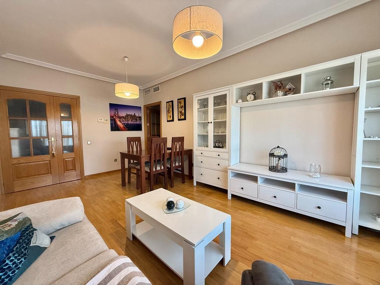 Living room of Apartment to rent in Badajoz Capital  with Air Conditioner, Heating and Private garden