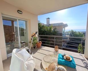 Balcony of House or chalet for sale in Sitges  with Air Conditioner, Heating and Private garden