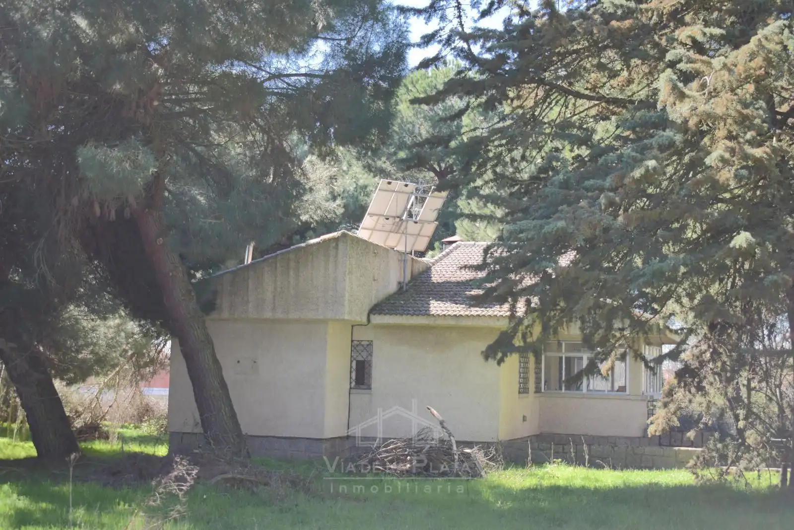 Vista exterior de Casa o chalet en venta en Villoria con Calefacción, Jardín privado y Terraza