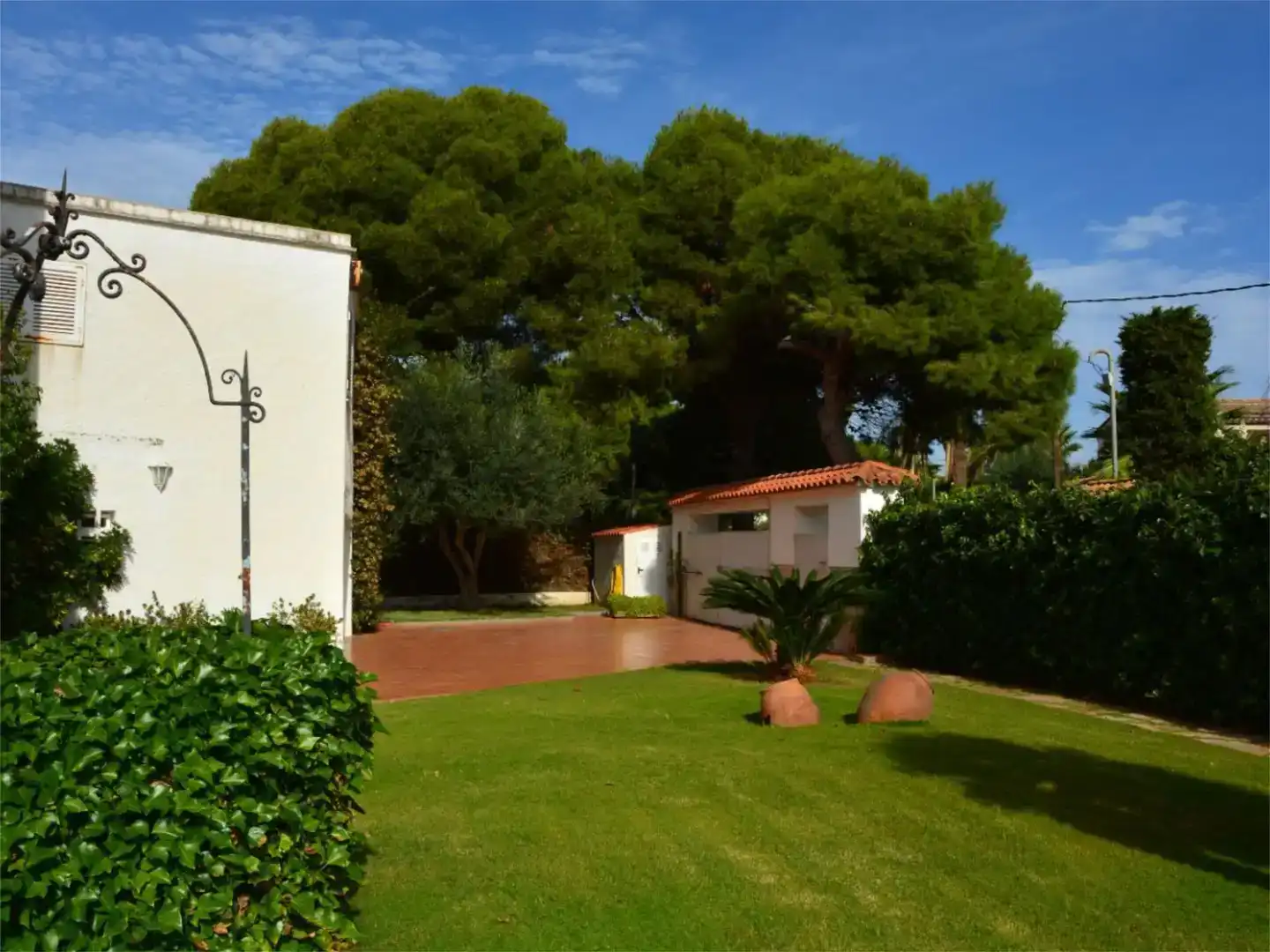 Garten von Wohnung zur Miete in Sitges mit Klimaanlage, Schwimmbad und Balkon