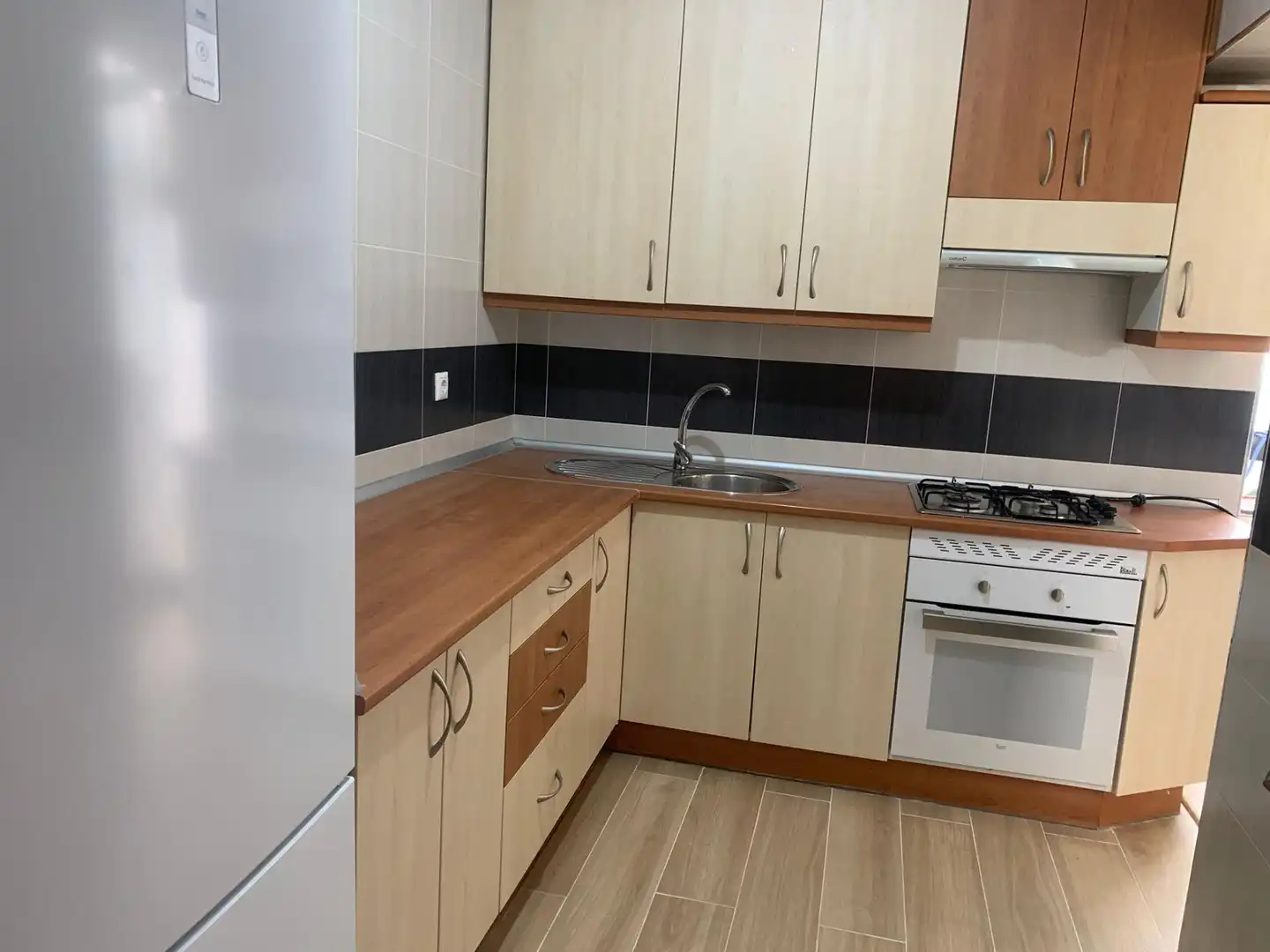 Kitchen of Flat for rent in Plasencia  with Furnished