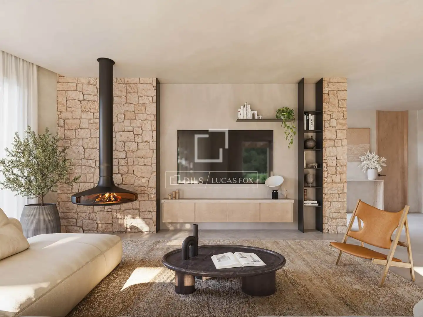 Sala d'estar de Casa o xalet en venda en Begur amb Aire condicionat, Calefacció i Jardí privat